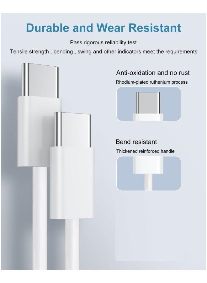ZapLin iPhone 17, iPhone 16 u0026 iPhone 15 Pro Max Charger With USB C Port 35 Watt with 2M iPhone Fast Charging Cord Type C to C for iPhone 16 / 15 Pro max/15 Pro/15 plus/15, Samsung S24 and all USB C mobiles / Tabs - Image 5