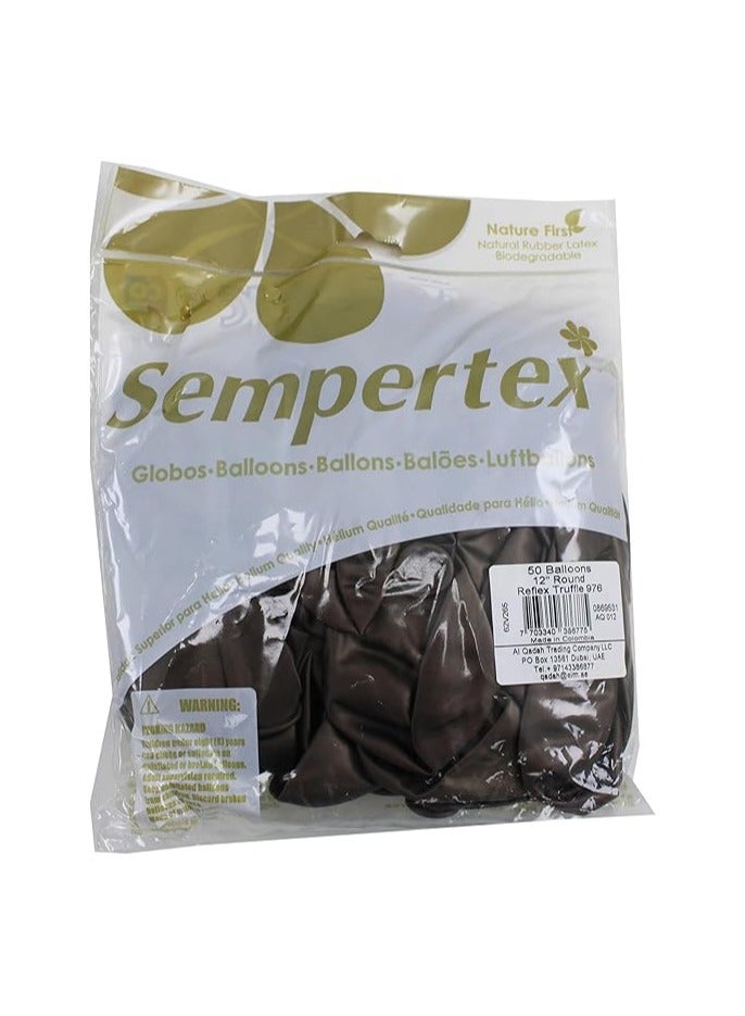Sempertex Truffle Color Balloons 50PCS/BAG Premium Latex Perfect Truffle Brown Shade Perfect for Birthdays Weddings Baby Showers Parties Celebrations Easy to Inflate Long-Lasting Eco-Friendly Décor - Image 5