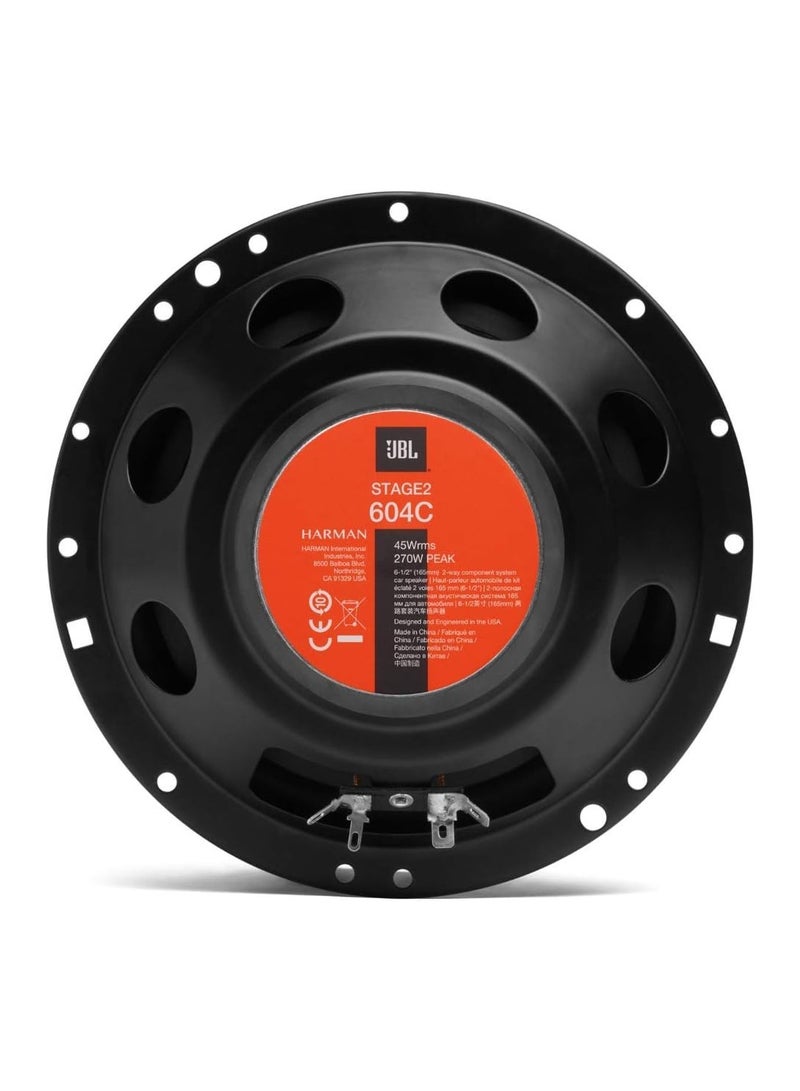 JBL Stage2 604C - 6.5" 2-Way Component Car Speakers | Nominal Power 45W, Peak Power 270W - Image 4