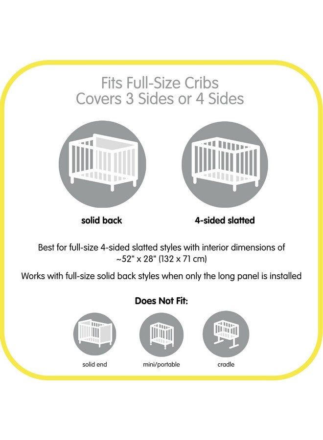 BreathableBaby Breathable Mesh Liner for Full-Size Cribs, Classic 3mm Mesh, Safari Fun Girl (Size 4FS Covers 3 or 4 Sides) - Image 5