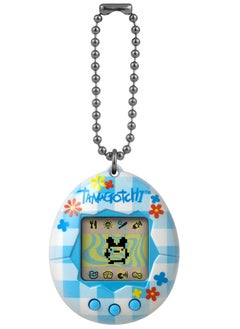Tamagotchi Tamagotchi Original Flower Gingham, Battery Operated | Electronic Pet | Retro Virtual Pet | Toys for Kids, Girls and Boys | Interactive Game | Digital Pet  - Image 1