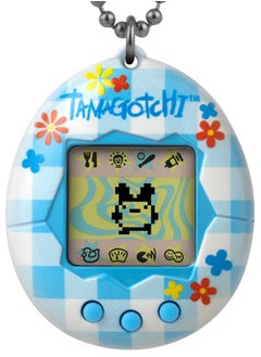Tamagotchi Tamagotchi Original Flower Gingham, Battery Operated | Electronic Pet | Retro Virtual Pet | Toys for Kids, Girls and Boys | Interactive Game | Digital Pet  - Image 2