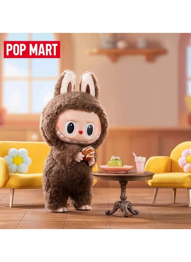 POP MART POP MART Bubble Mart Labubu Monster Delicious Macaron Series-6.7-inch vinyl face plush blind box doll, equipped with a hanging ring, suitable for various bag hangings, desktop ornaments and birthday gifts, bagged without box  - Image 5