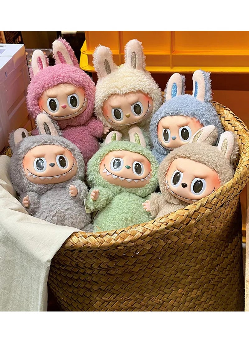 POP MART POP MART Bubble Mart Labubu Monster Delicious Macaron Series-6.7-inch vinyl face plush blind box doll, equipped with a hanging ring, suitable for various bag hangings, desktop ornaments and birthday gifts, bagged without box  - Image 1