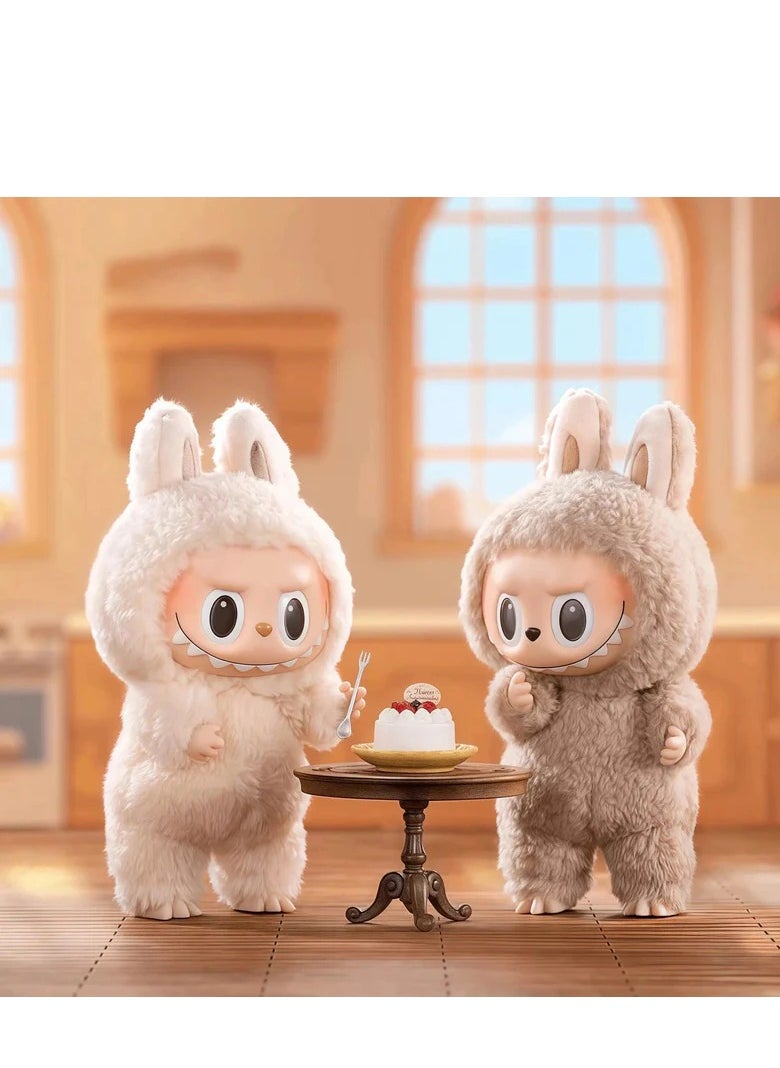 POP MART POP MART Bubble Mart Labubu Monster Delicious Macaron Series-6.7-inch vinyl face plush blind box doll, equipped with a hanging ring, suitable for various bag hangings, desktop ornaments and birthday gifts, bagged without box  - Image 4