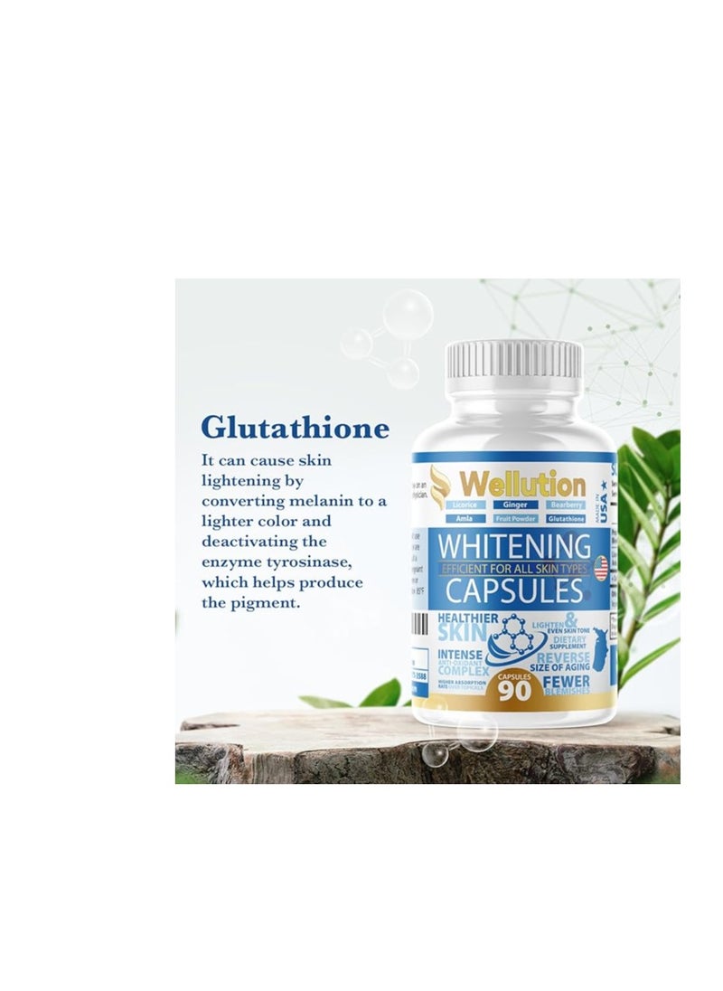 WELLUTION - Whitening Pills For Skin 90 Capsules - Image 1