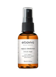 ERBAVIVA Organic Deodorant, Lemon & Sage, 2 Fl Oz 