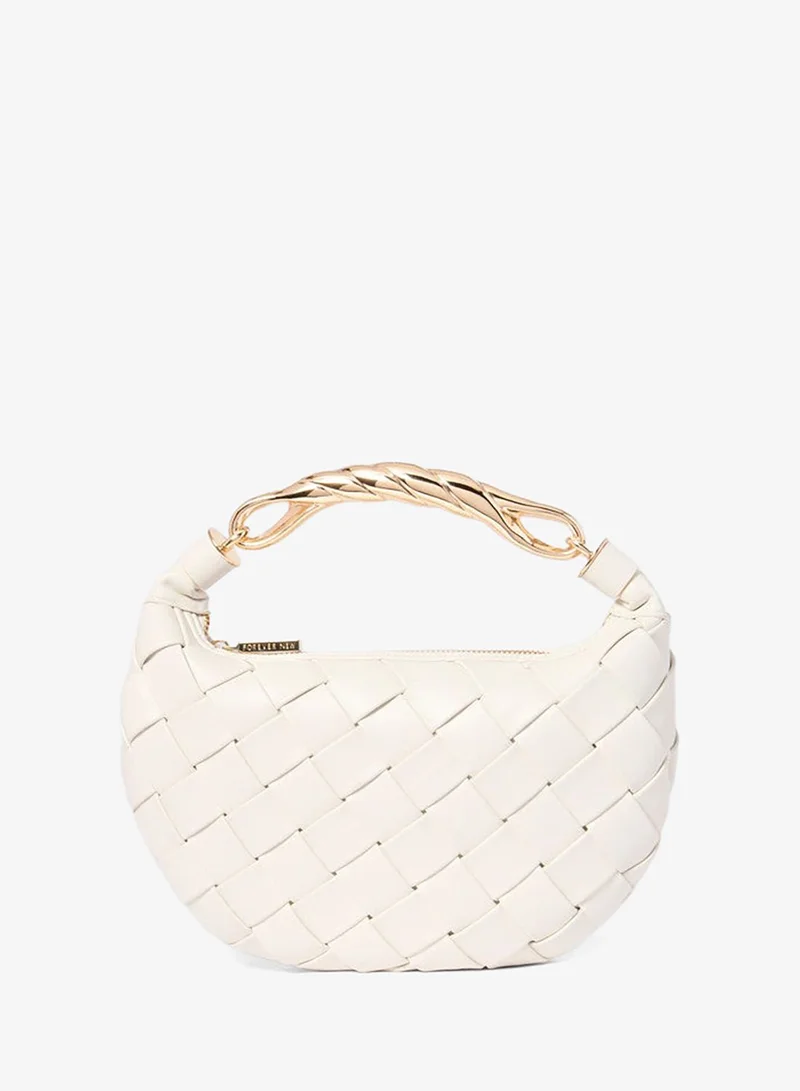 فورايفر نيو WILLA Braided Metal Handle Handheld Bag