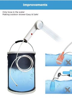 Portable Electric Shower / Bidet with 2.5M Hose, multi-functional. Rechargeable, Compact, and Versatile Personal Hygiene Solution for Travel, Home, Camping, Baby Care, Pets cleaning and More - pzsku/Z99F41B1D24E3A3907F85Z/45/_/1721646603/79962f8a-e929-4624-acfd-73160b005665