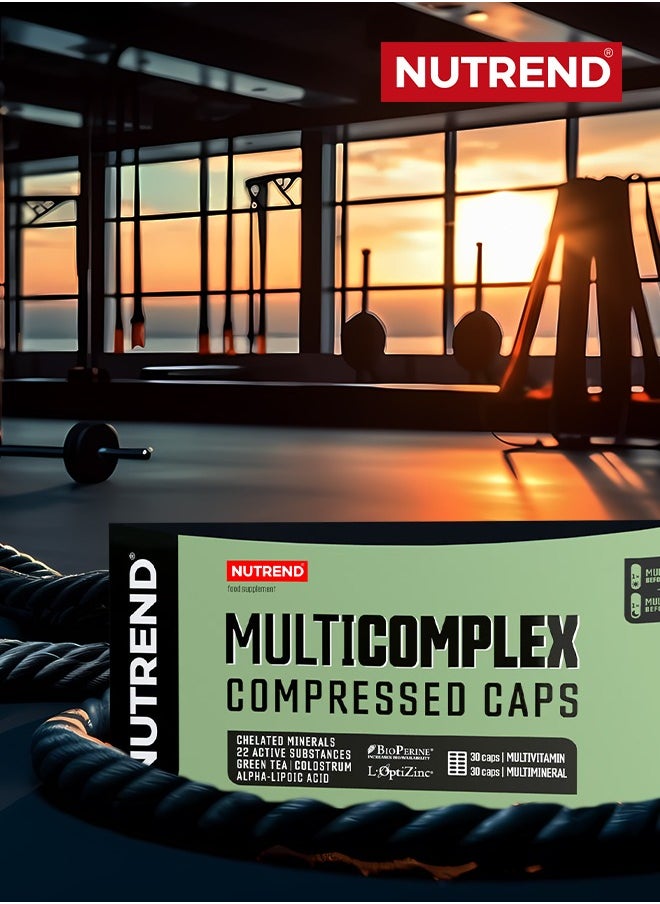 NUTREND - Multicomplex Compressed – 60 Capsules – Comprehensive Daily Multivitamin & Mineral Support for Optimal Health - Image 1
