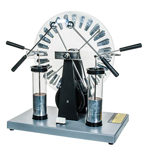 EISCO Premium Wimshurst Generator up to 75000 Volts Includes 2 Leyden Jars Electrostatic Motor Wimshurst Machine - Image 1