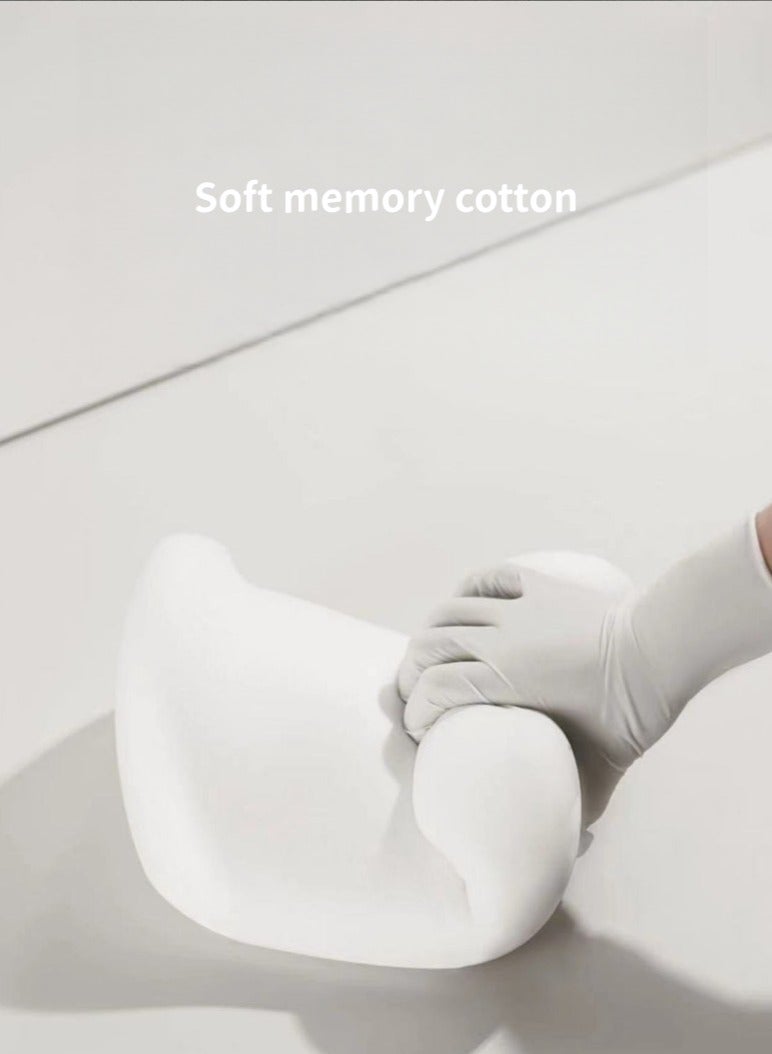 Lumbar Support Pillow and Car Headrest Neck Pillow Set, Car Neck Pillow Kit,Lumbar Support Pillow for Car,Car Back Support,Memory Foam Low Back Cushion for Back Pain Relief,Automotive Interior - Image 2