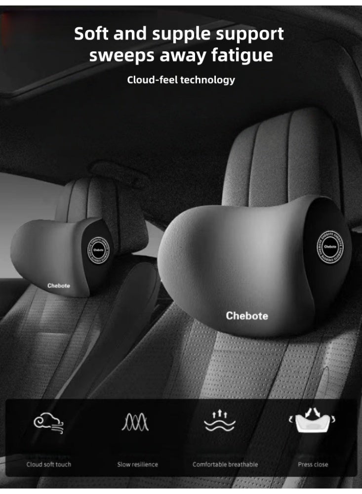 وسادة الدعم القطني ومجموعة وسادة الرقبة لمساند الرأس للسيارة, مجموعة وسادة الرقبة للسيارة, وسادة الدعم القطني للسيارة, دعم الظهر للسيارة, وسادة الذاكرة الرغوة منخفضة الظهر للتخفيف من آلام الظهر, السيارات الداخلية - Image 4