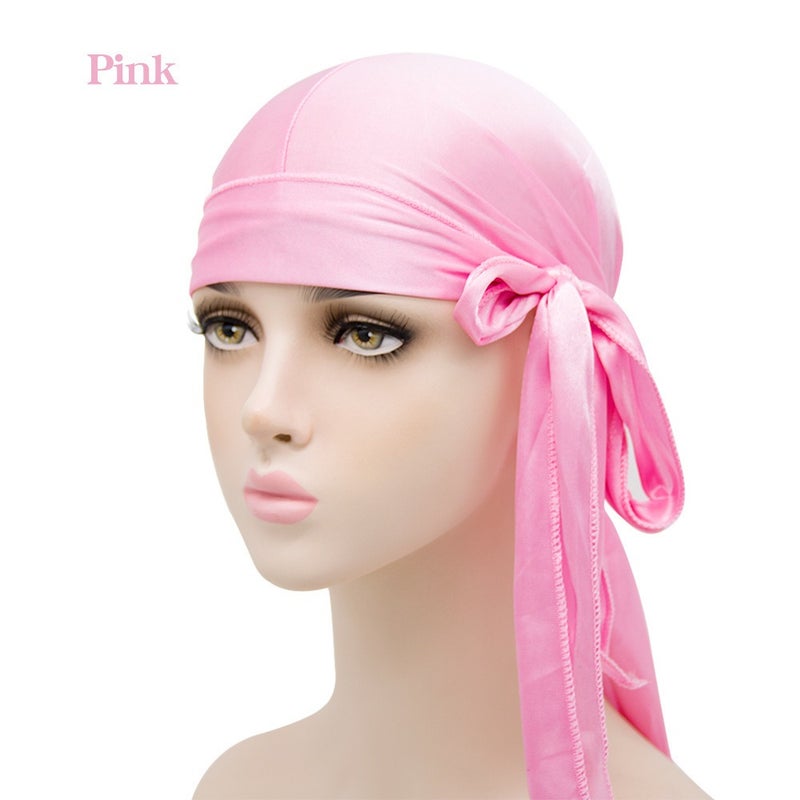 Silky Smooth Durag with Long Tails | Premium Polyester Satin Head Wrap for Men & Women