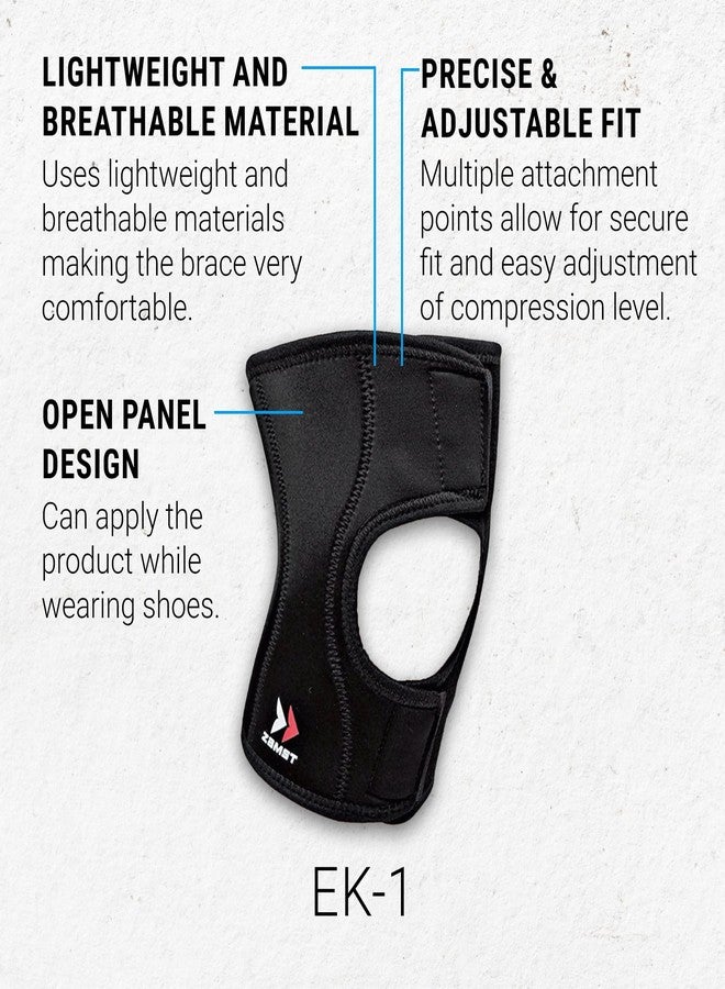 Zamst EK-1 Sports Knee Brace - Lightweight Compression Knee Brace for Men and Women with Open Panel Design - for General Knee Support and Knee Pain Relief - X-Large - Image 3