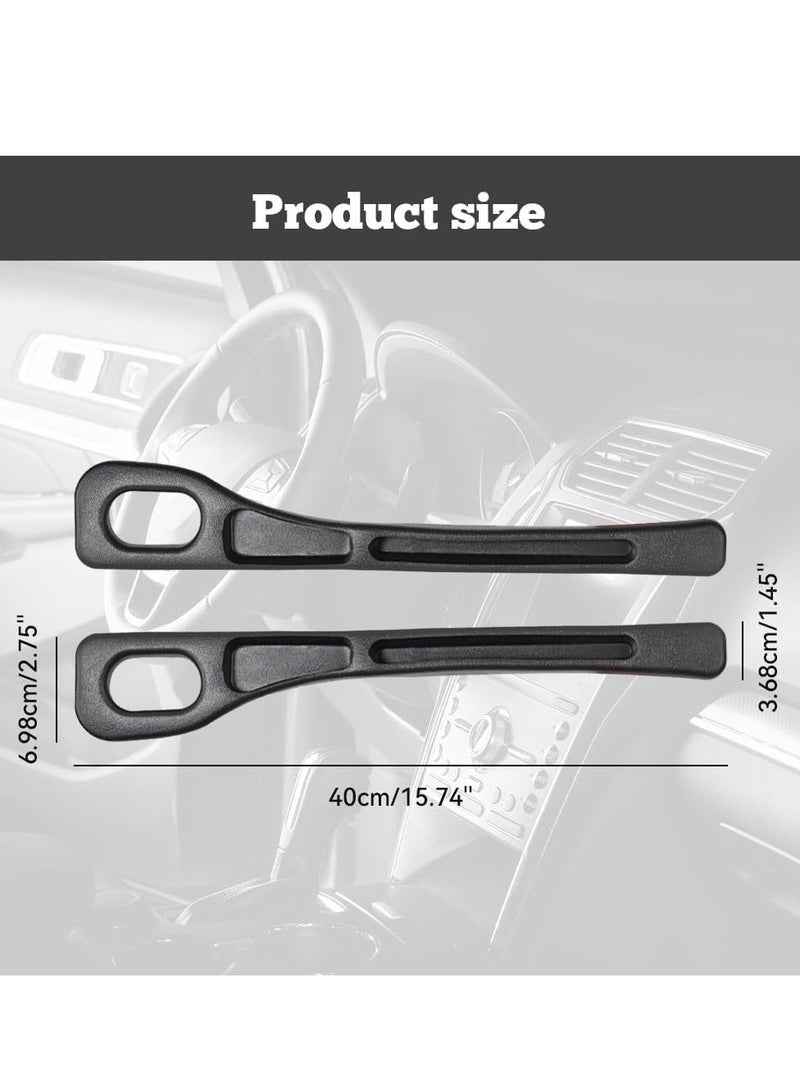 بابونا زوج واحد من منظمات ملء فراغات مقاعد السيارة، ملء فراغات جانب مقعد السيارة، شريط ملء فراغات السيارة بتصميم مانع للتسرب، مع مساحة تخزين إضافية للبطاقات والمفاتيح والقطع النقدية، للسيارات والشاحناتنيسان باترول (أسود) - Image 4