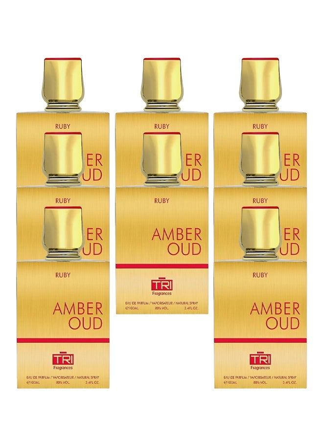 عطور TRI 8 قطع عطر عنبر عود روبي للجنسين 100 مل - Image 1
