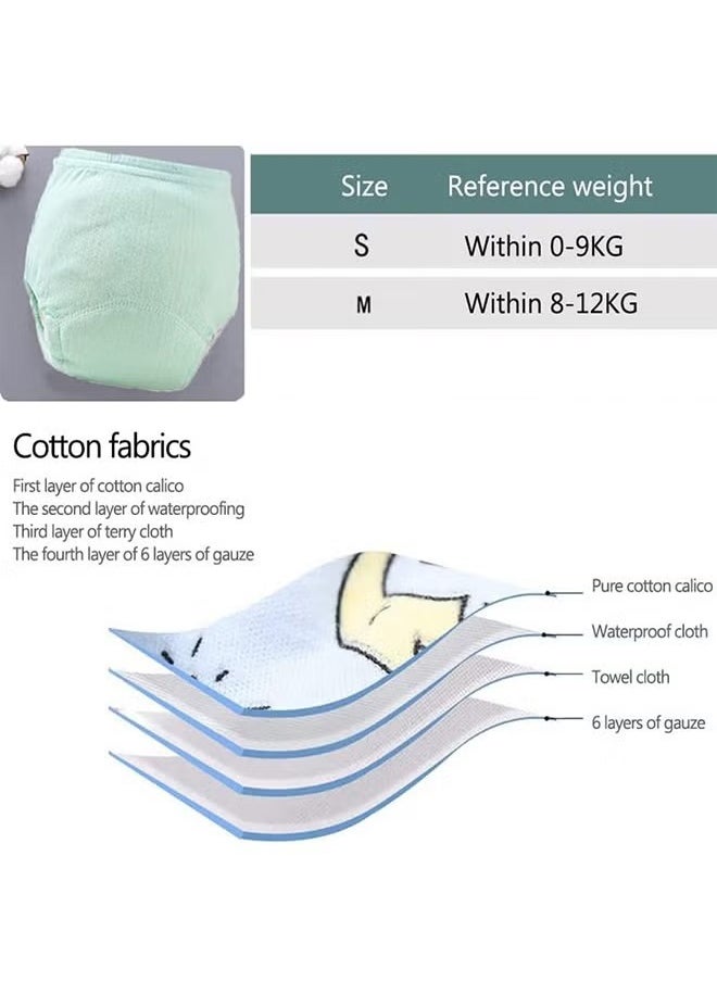 XiuWoo 6Pcs Toddler Underwear  Breathable Cotton Baby Potty Training Pants Toddler Learning Designs Pants for Boys Girls  - Image 3