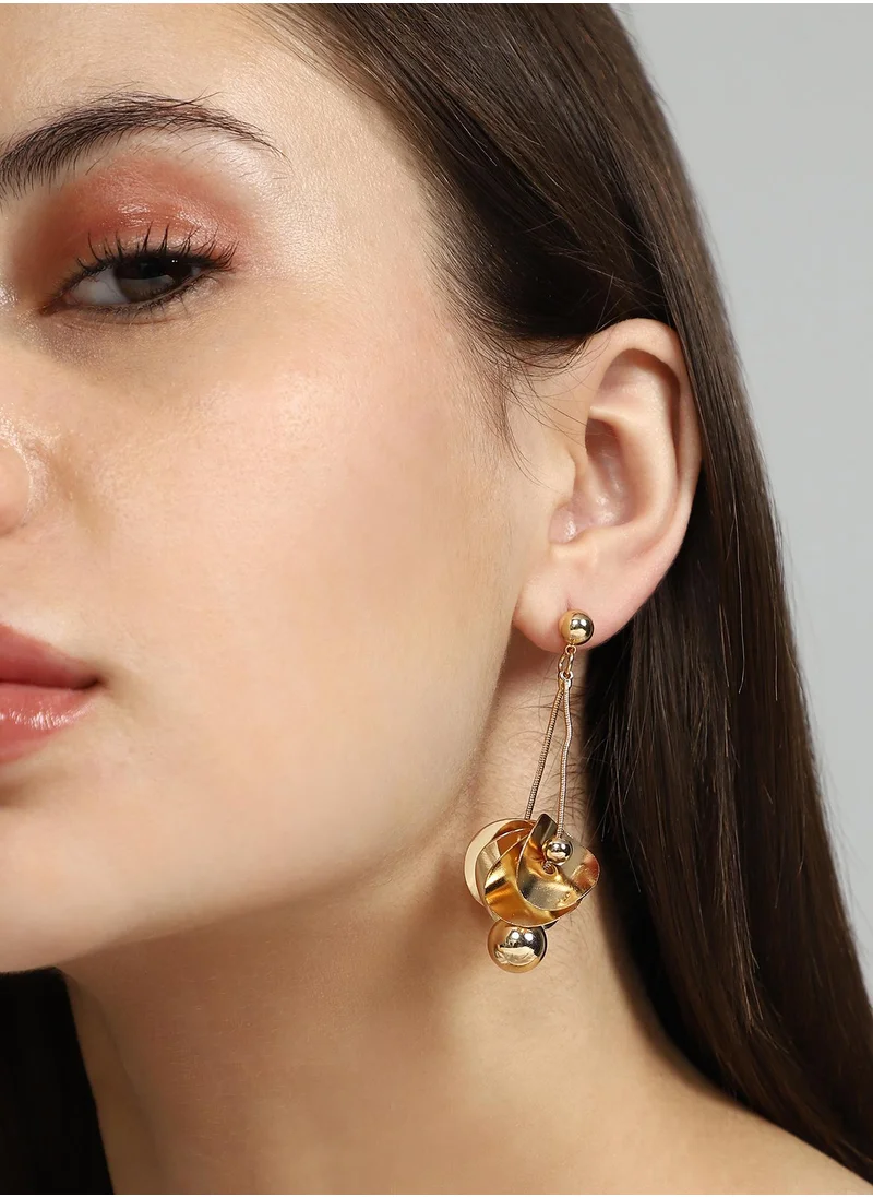 سوهي Women's The Petal-Ball Drop Earrings