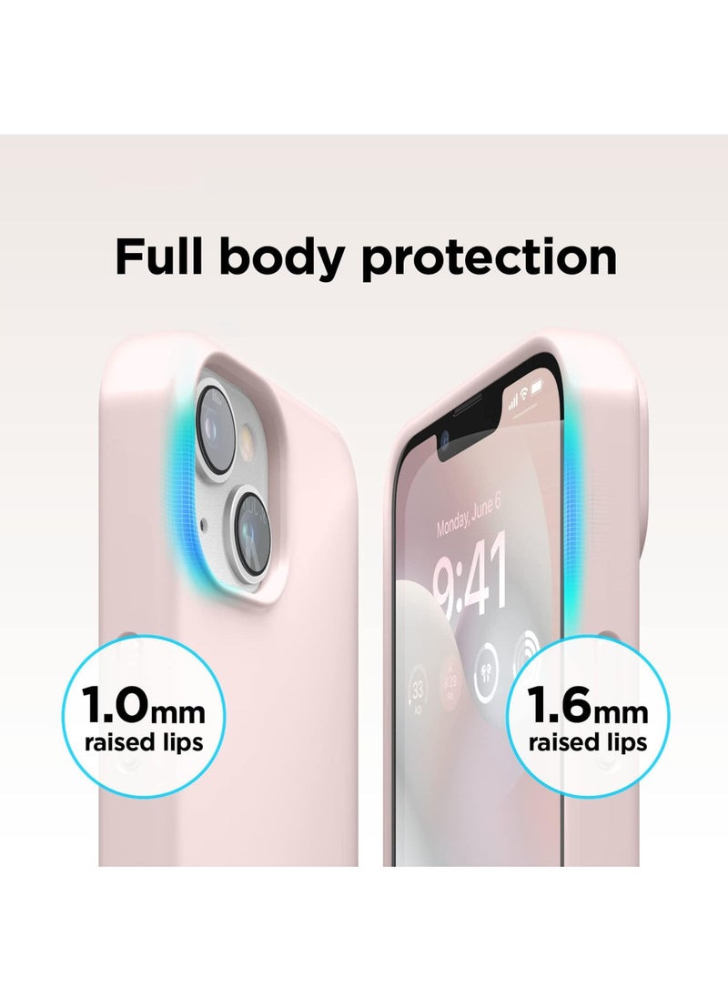 Rock Pow - Compatible with iPhone 15 Plus Case Liquid Silicone Case Full Body Protective Cover Shockproof Slim Phone Case Anti-Scratch Soft Microfiber Lining 6.7 inch - Image 1