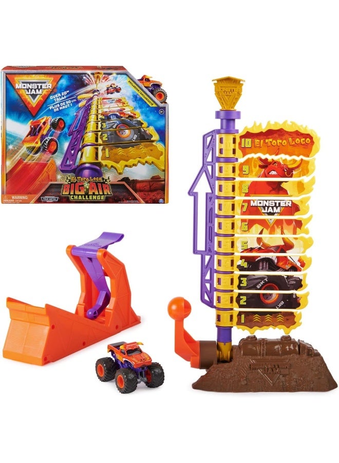 Spin Master LTD. Monster Jam El Toro Loco Big Air Challenge, Over 20-Inch Tall Playset with Exclusive Monster Truck Toy, 1:64 Scale, Kids Toys for Boys Ages 3 and up - Image 1