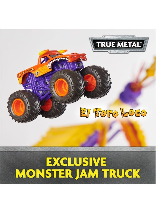 Spin Master LTD. Monster Jam El Toro Loco Big Air Challenge, Over 20-Inch Tall Playset with Exclusive Monster Truck Toy, 1:64 Scale, Kids Toys for Boys Ages 3 and up - Image 4