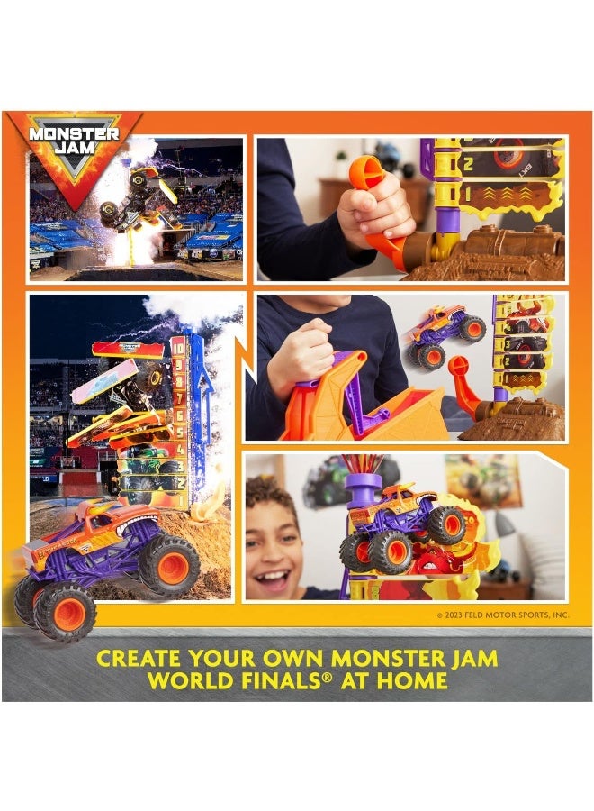 Spin Master LTD. Monster Jam El Toro Loco Big Air Challenge, Over 20-Inch Tall Playset with Exclusive Monster Truck Toy, 1:64 Scale, Kids Toys for Boys Ages 3 and up - Image 5