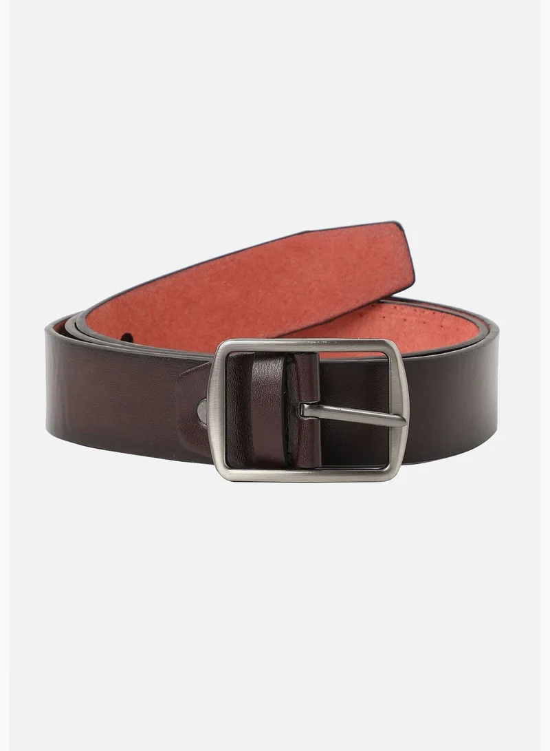 French Accent Textured Formal PU Leather Belt For Men