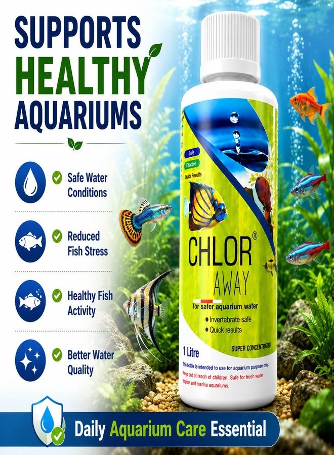VAYINATO Aquatic Remedies 1L Chlor Away Aquarium Water Conditioner | Removes Chlorine & Chloramine from Tap Water - Image 5