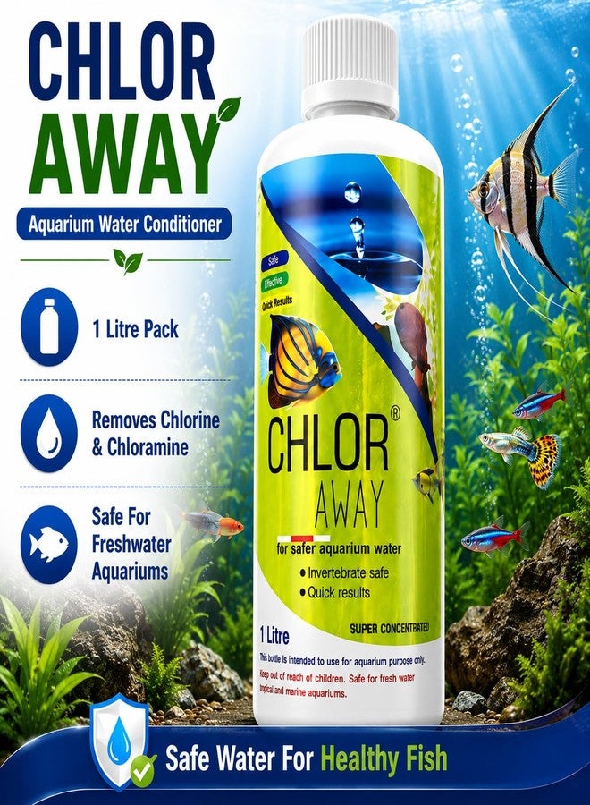 VAYINATO Aquatic Remedies 1L Chlor Away Aquarium Water Conditioner | Removes Chlorine & Chloramine from Tap Water - Image 1