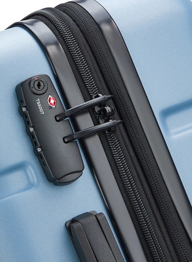 ديلسي _باريس حقيبة سفر كاميليا  سم بعجلات مزدوجة قابلة للتوسيع - أزرق فاتح - Image 5