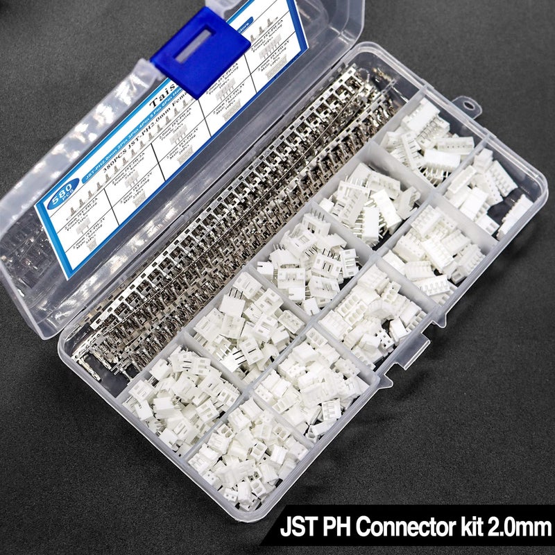 Taiss 580PCS JST PH Connector kit 2.0mm 2/3/4/5/6Pin Housing,Female and Male Adapter Cable Connector Plug,PH2.0mm Female Pin Connectors,JST Connector F-066-580PCS - Image 4