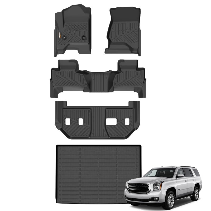 Binmotor-Floor Mats & Cargo Liner for Toyota Corolla 2020-2026 (Include Hybrid),Only Sedan, Corolla LE/SE/XSE/Nightshade, All Weather Car Mats Floor Liners Corolla Hybrid Accessories Mats - Image 1