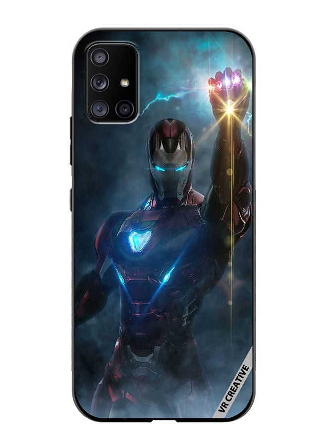 VR CREATIVE غطاء حماية لهاتف سامسونج جالاكسي A51 5G بتصميم آيرون مان متعدد الألوان - Image 1