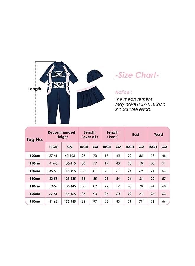Muslim Swimsuit for Kids Girls Full Cover Islamic Bathing Suit Hijab Burkini Swimwear - Image 3