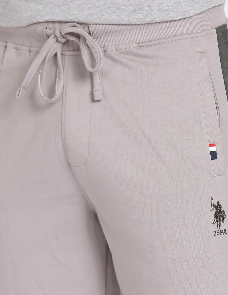 U.S. POLO ASSN. Contrast Panel Tapered OJ001 Lounge Joggers - Pack of 1 (ASH M) - Image 2