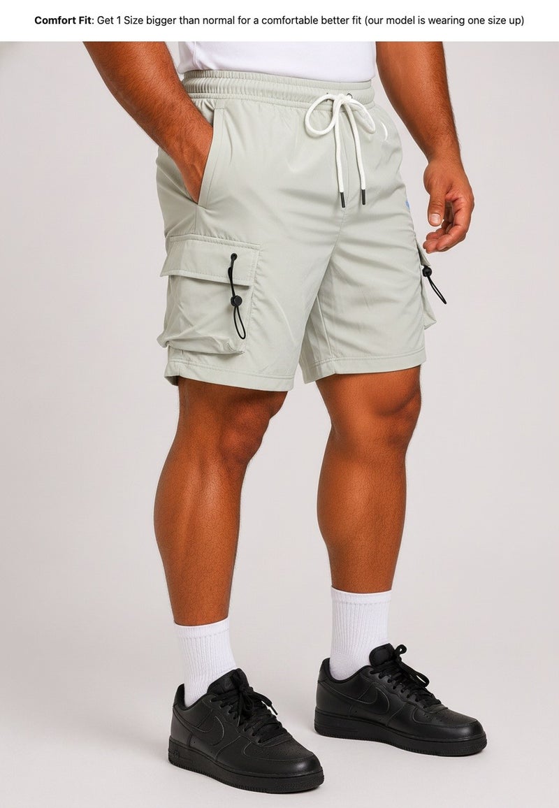 بريما إيس رجالي Cargo Shorts Airy الهواء الطلق والنشاط بريميوم Green - Image 3