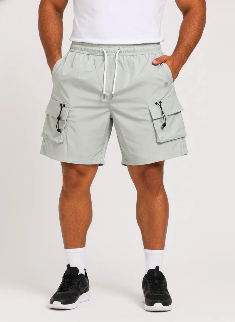 بريما إيس رجالي Cargo Shorts Airy الهواء الطلق والنشاط بريميوم Green