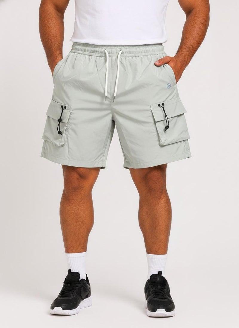 بريما إيس رجالي Cargo Shorts Airy الهواء الطلق والنشاط بريميوم Green - Image 1
