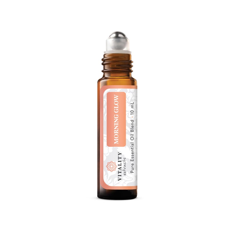 Vitality Extracts Morning Glow - Roll-On, Daily Moisturizing Serum, Avocado Oil, Tone, Rosehip, Vegan, Supple Skin, Radiant, All Skin Types, Hydrates & Nourishes - Image 1