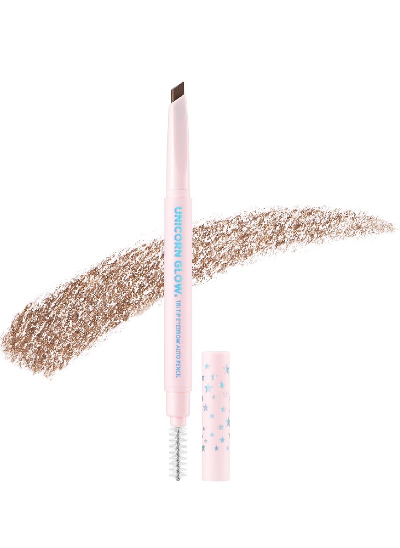 UNICORN GLOW Tri Tip Eyebrow Auto Pencil 03, Brown  - Image 4
