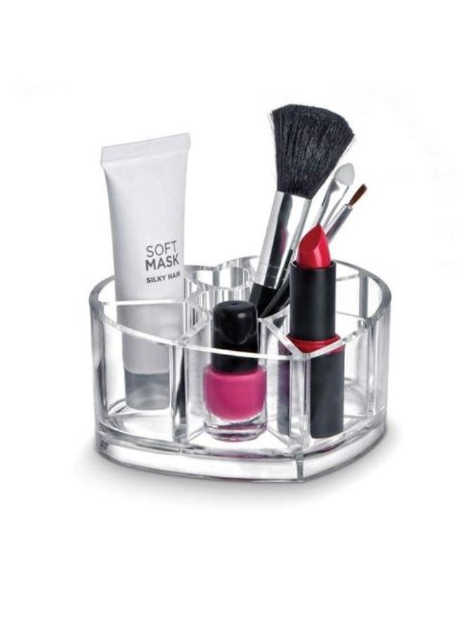 "Clear acrylic heart-shaped organizer " - Image 1