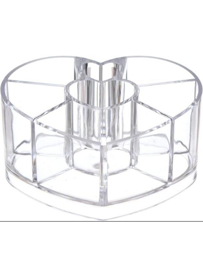 "Clear acrylic heart-shaped organizer " - Image 2