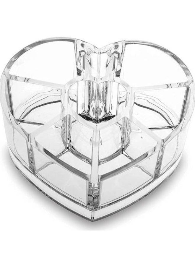 "Clear acrylic heart-shaped organizer " - Image 4