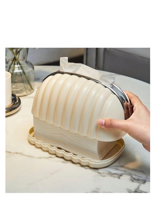 Elegant Handbag Tissue Box, Luxury Decorative Bow Design, Durable Plastic Tissue Box with Cover, Perfect for Home, Office, Car  - Image 4
