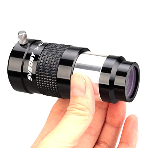 SVBONY 3X Barlow Lens, Fully-Multi Coated Achromatic Barlow Lens, 1.25 inch Telescope Accessories for Astronomical Visual and Photography - Image 2