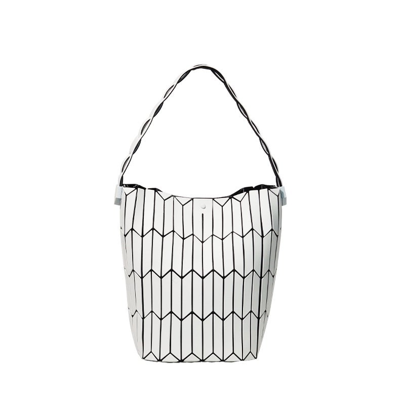 Trendy Color-Blocked Quilted Geometric Women'S Handbag, Unique Niche Fashion Versatile Tote Bag - Image 5