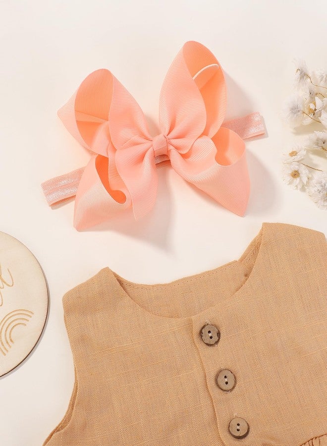 jollybows 20pcs Baby Girls Grosgrain Ribbon Hair Bows Headbands 6" Elastic Hair Band Hair Accessories for Infants Newborn (Multicoloured 6“ Bows Elastic Headband) - Image 4