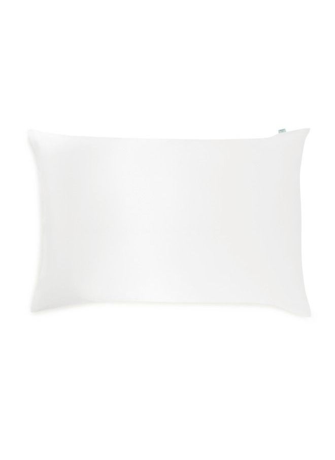 BRIGHTLY LABS Brightly Labs® Silver-Infused Mulberry Silk Pillowcase - Antibacterial & Hypoallergenic - Grade 6A Silk with Silver Ion Treatment - Soft & Cooling - Standard Size (51x66cm)  - Image 1
