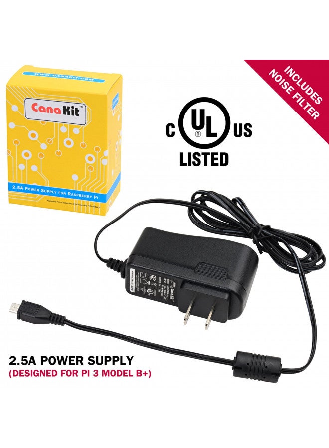 CanaKit Raspberry Pi 3 B+ (B Plus) with Premium Clear Case and 2.5A Power Supply - Image 4